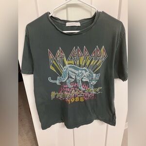 Daydreamer Def Leppard Tour Tee - Charcoal